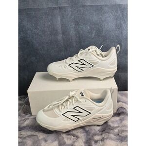 NWOT New Balance Fresh Foam X Velo v4 White Metal Softball Cleats SZ 6.5